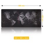 Tapis de Souris XXL Carte du Monde - CrazyWorth