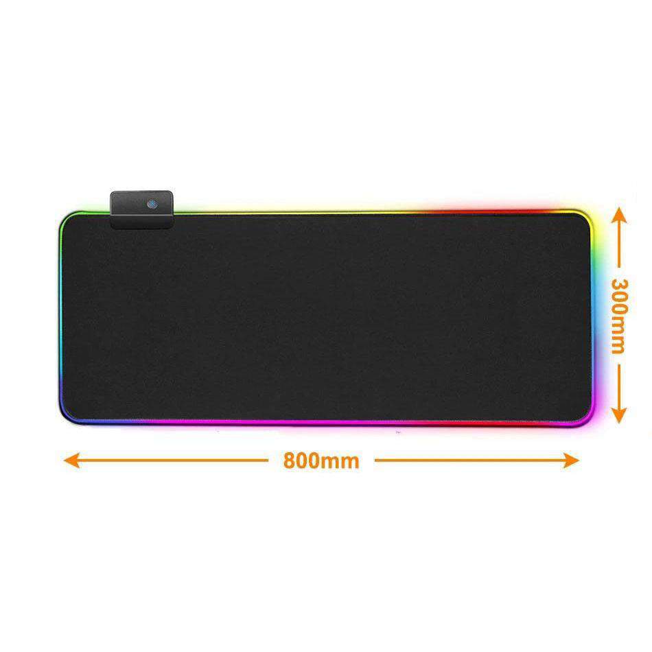 Tapis de Souris RGB XXL Gaming Noir - CrazyWorth