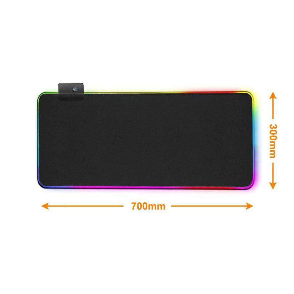 Tapis de Souris RGB XXL Gaming Noir - CrazyWorth