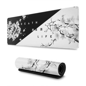 Tapis de souris XXL "Death and Life" Fleur de cerisier - CrazyWorth