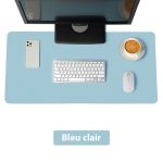 Tapis de souris XXL cuir bleu clair - CrazyWorth