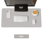 Tapis de souris XXL cuir gris - CrazyWorth