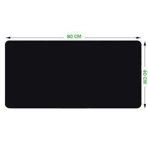 Tapis de souris noir 80x40 cm - CrazyWorth