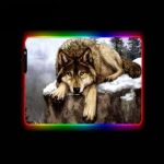 Tapis de Souris RGB XL Loup - CrazyWorth