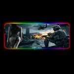 Tapis de Souris RGB XXL Champ de bataille - CrazyWorth