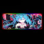 Tapis de Souris RGB XXL Hatsune Miku - CrazyWorth