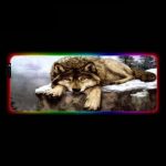 Tapis de Souris RGB XXL Loup - CrazyWorth